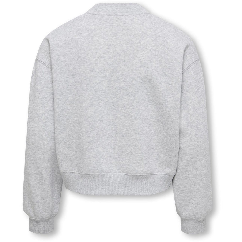 Køb kids ONLY Light Grey Melange Kogevisa L/S O-Neck Kort Swt