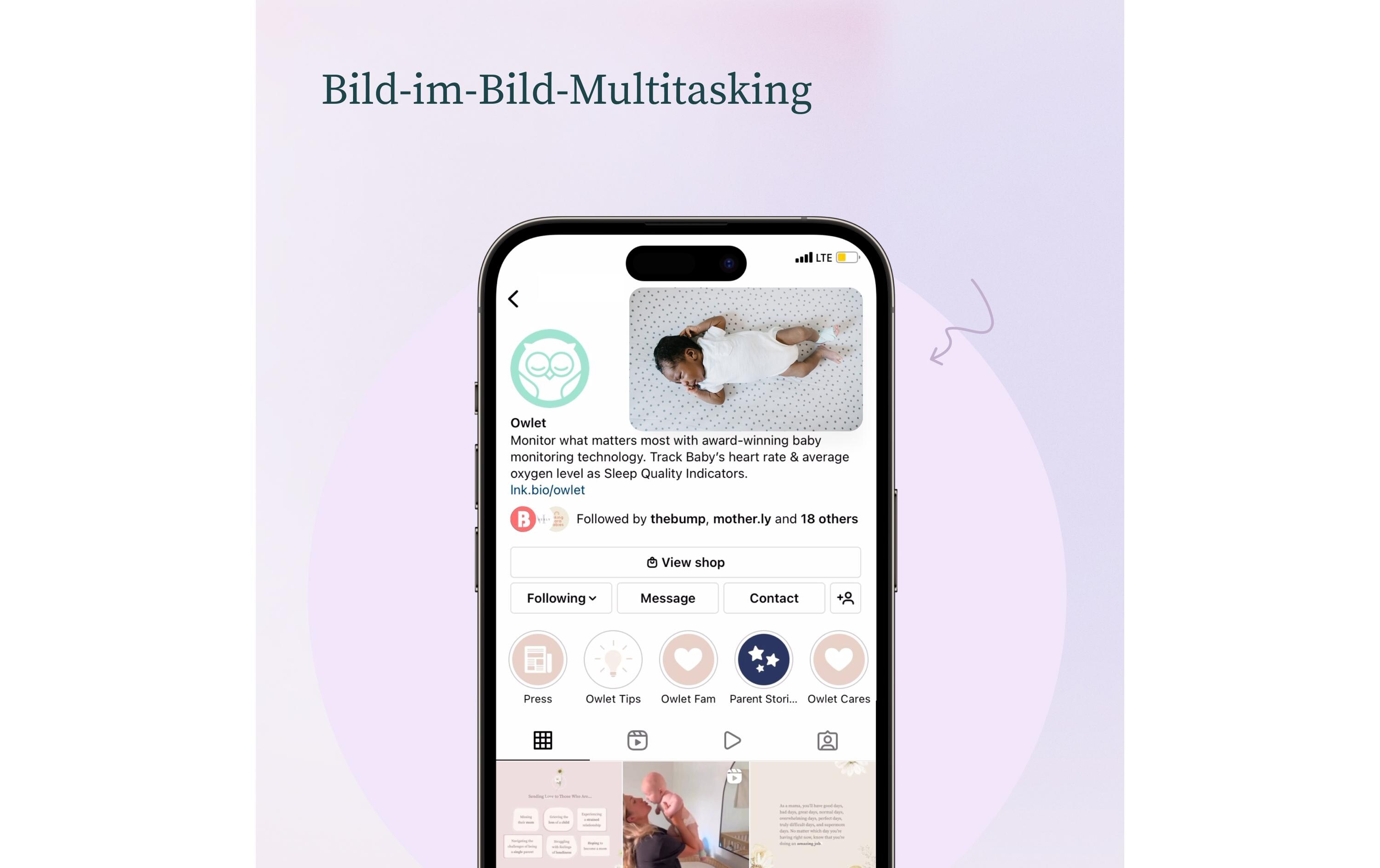 Babyphone Dream Sock + Cam 2 Bundle Edelrosa<br>Medizinisch geprüftes Babyphone mit Kamera