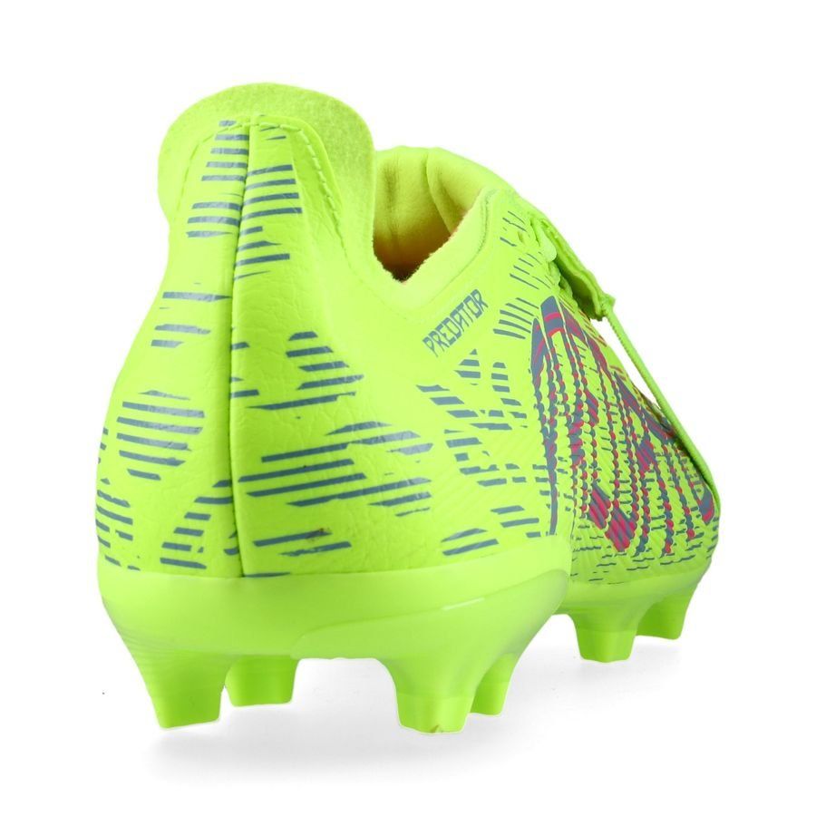 adidas Predator League Fold-over Tongue FG/AG Mystic Victory - Lucid Lemon/Lucid Pink/Blue Fusion