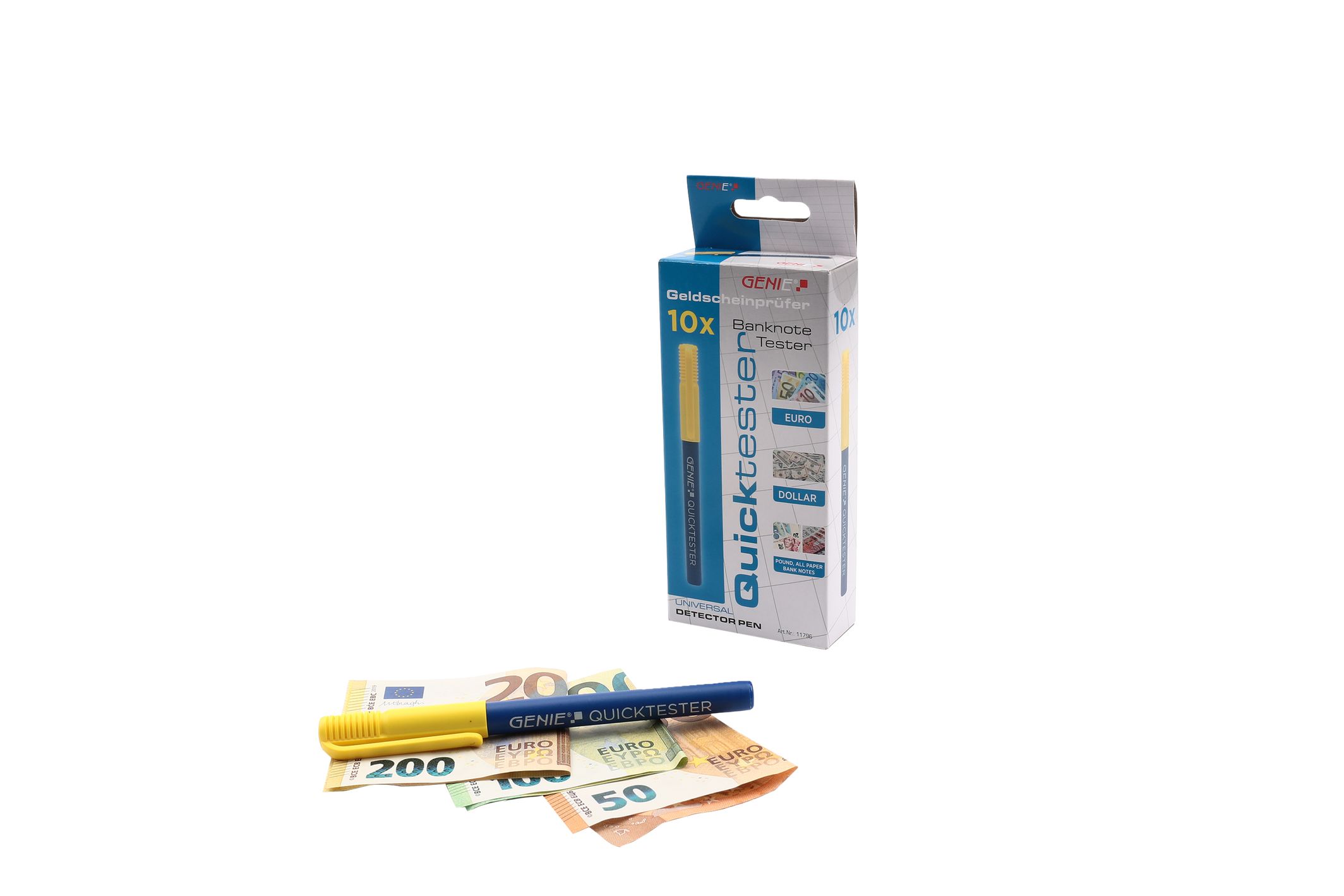 Geldscheinprüfstift GENIE Quicktester10er Pack