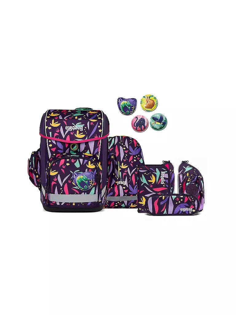 ERGOBAG Schultasche Set 5tlg CUBO LIGHT AmBärzonas  lila
