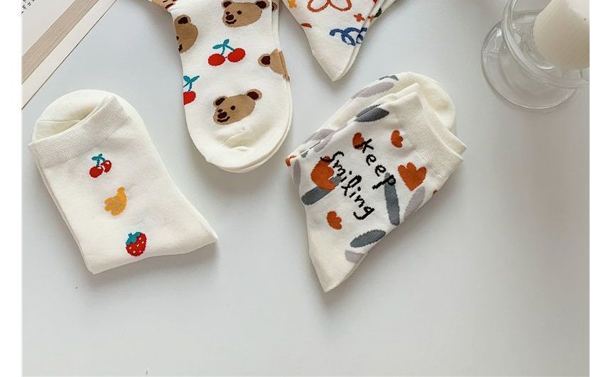 Lychee - Sokken met printletters