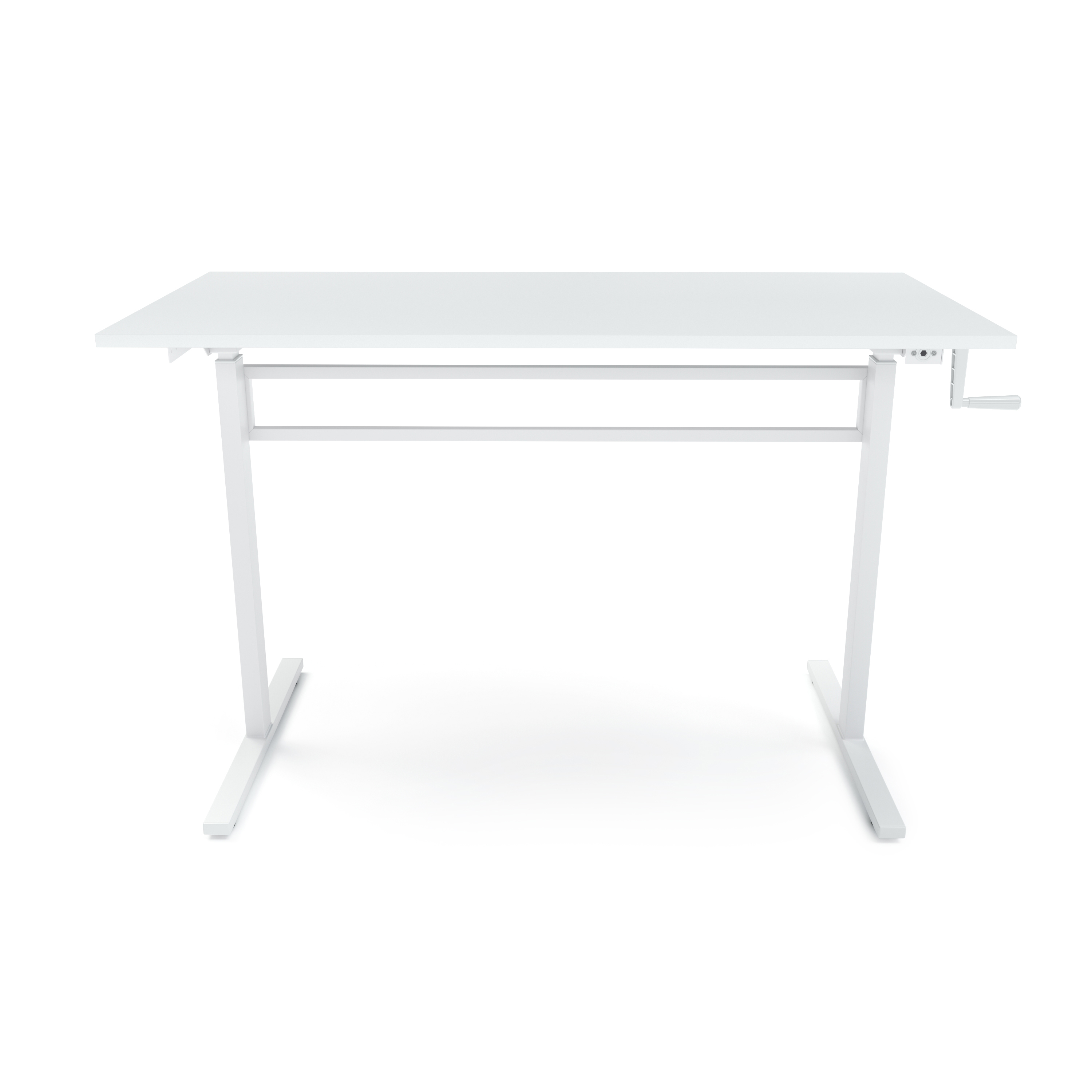Stehpult manuell höhenverstellbar weiss 120 x 60 cm