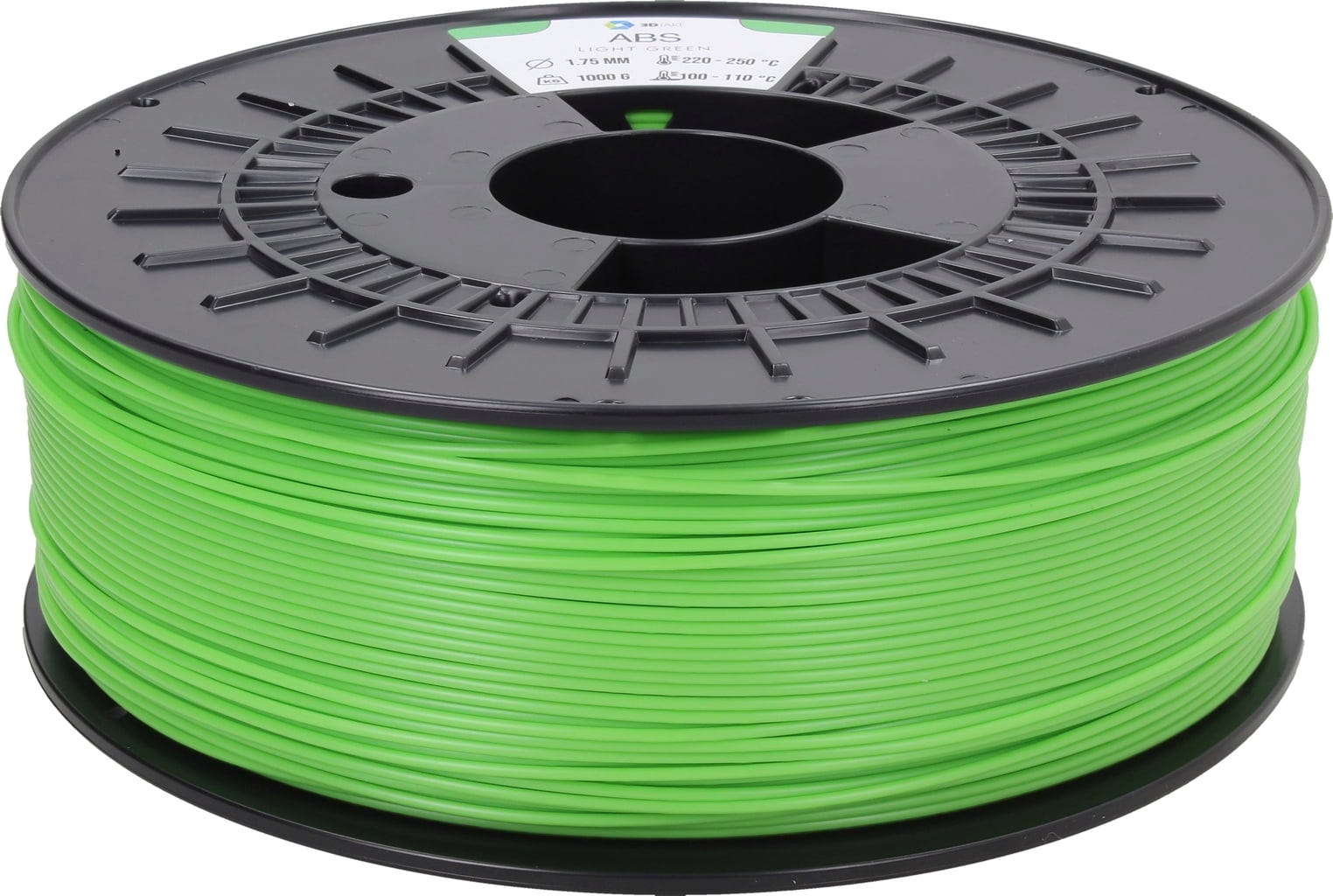 3DJAKE  ABS Hellgrün, 1,75 mm / 1000 g    ABS Filament für industrielle Anwendungen in Hellgrün