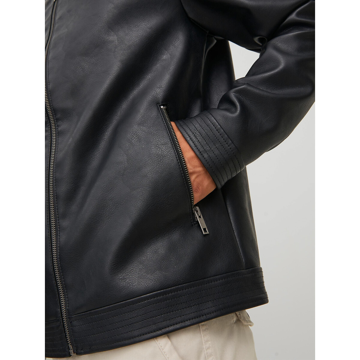 JACK & JONES<br>Jaqueta de couro sintético