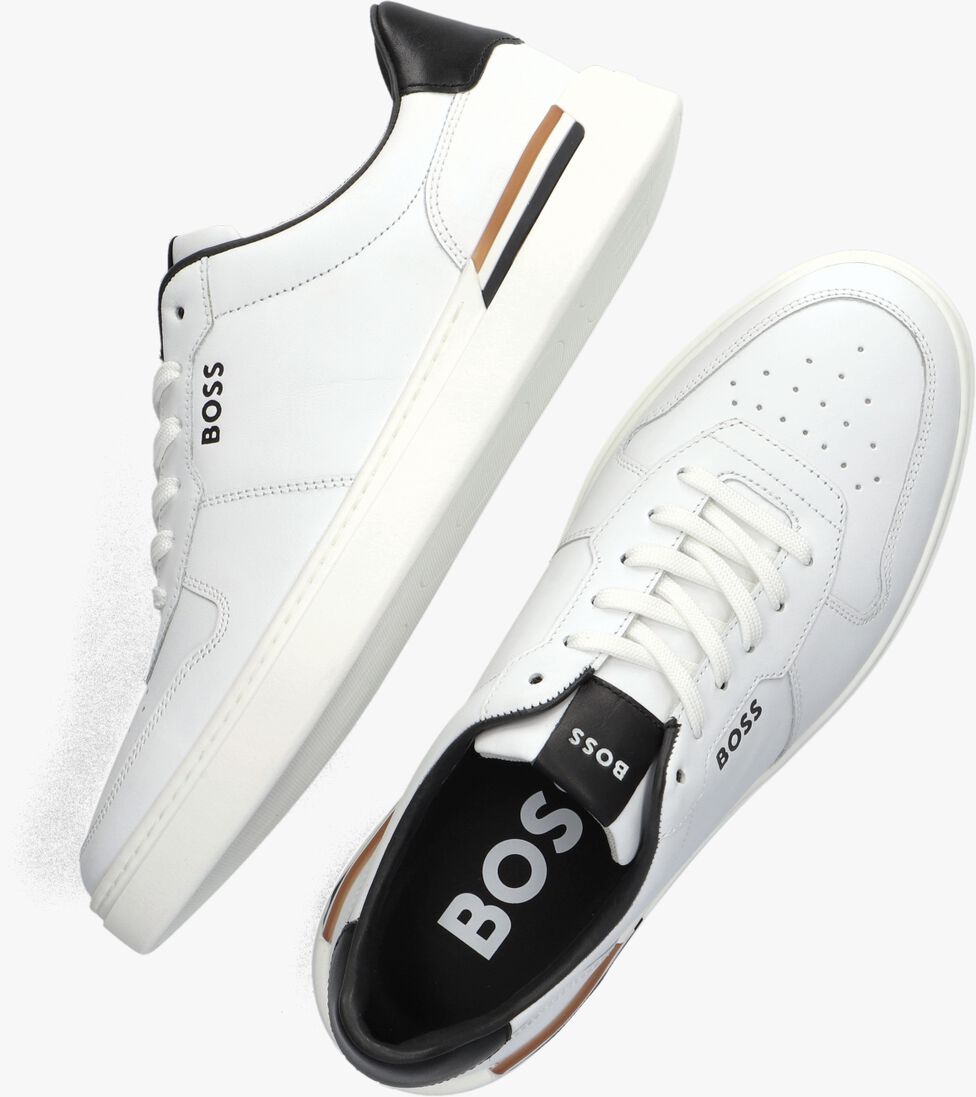 BOSS witte boss lage sneakers clint