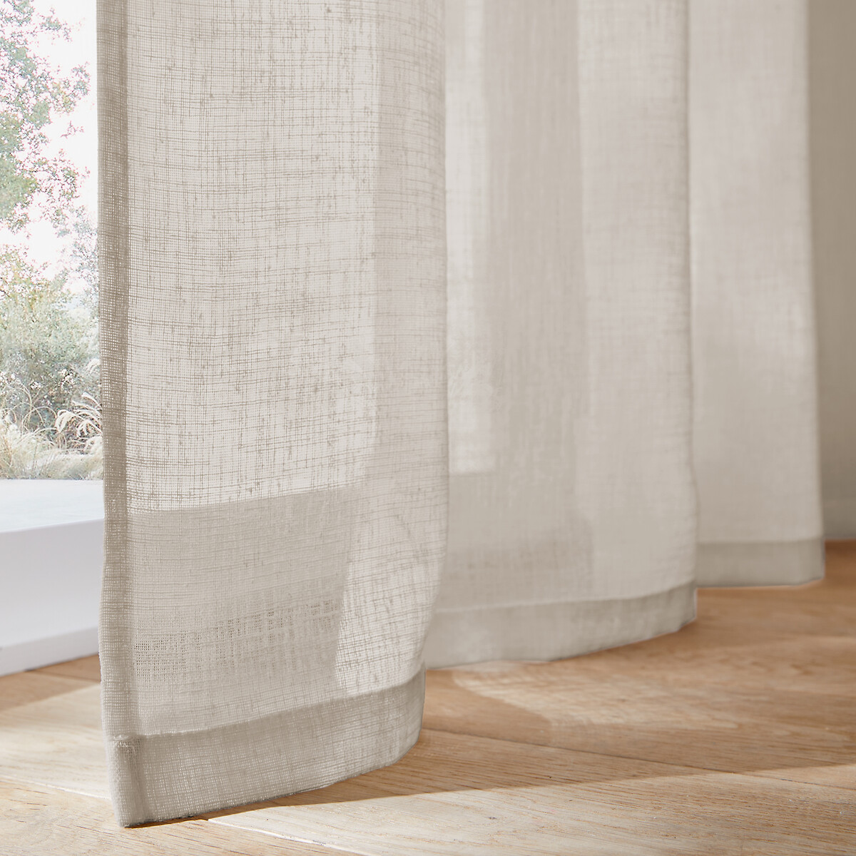 LA REDOUTE INTERIEURS<br>Cortina de vidro com ilhós, Nyong