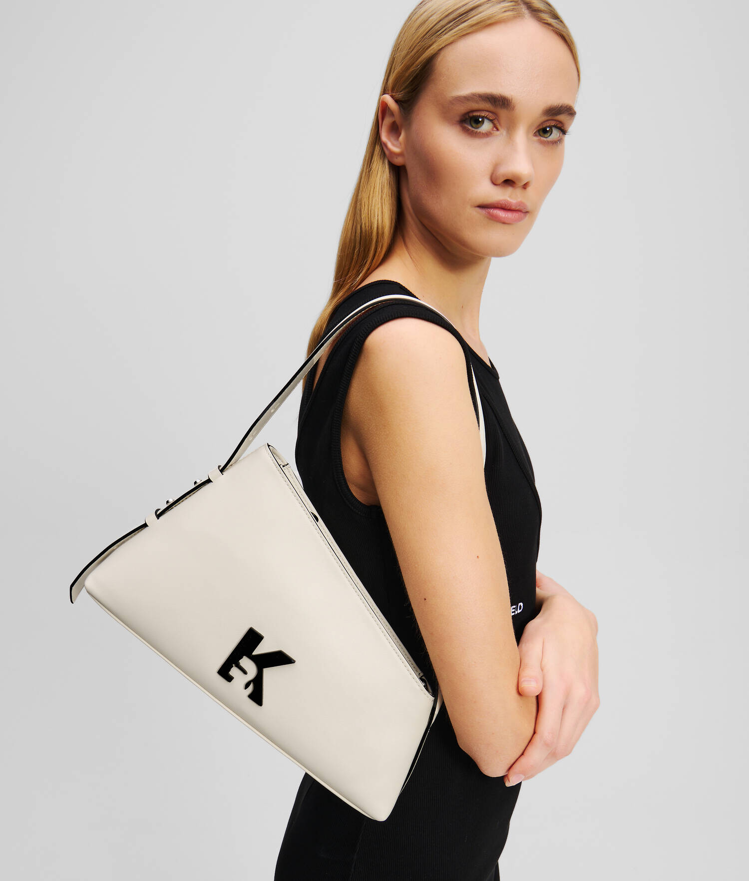 SAC PORTÉ EPAULE GÉO - Blanc
