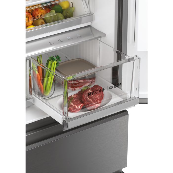 Haier Side-by-Side Multi Door French Door 83 SERIE 7 HFW7819EWMP Platinum Inox - Interner Wassertank