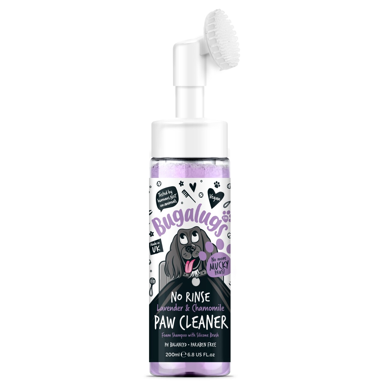 Bugalugs Pfotenreiniger Lavendel & Kamille 200 ml