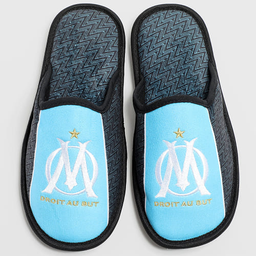 Pantoufles Bleu Clair Noir