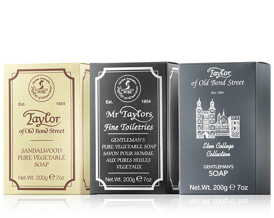 Taylor of Old Bond Street Soap Mixed Bath Soaps 3x200g
