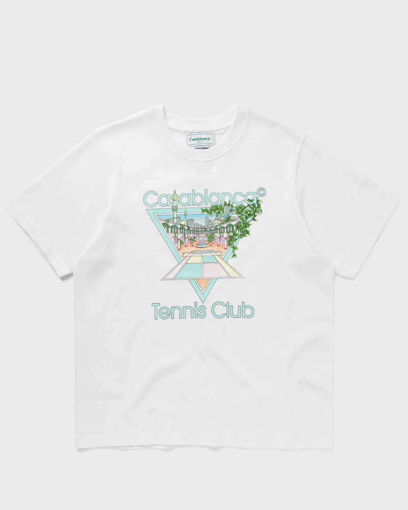 Casablanca TENNIS CLUB PASTELLE PRINTED T-SHIRT