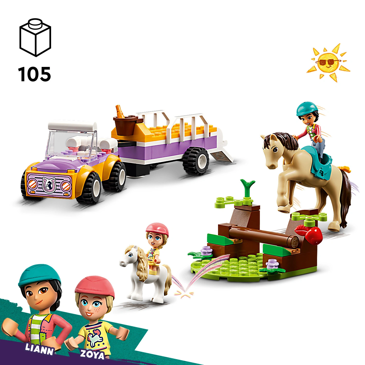 LEGO® Friends 42634 PFERDE- UND PONYANHÄNGER