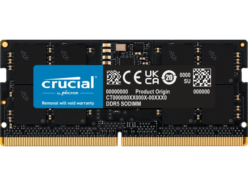Crucial SO-DDR5-RAM CT16G56C46S5 5600 MHz 1x 16 GB Arbeitsspeicher