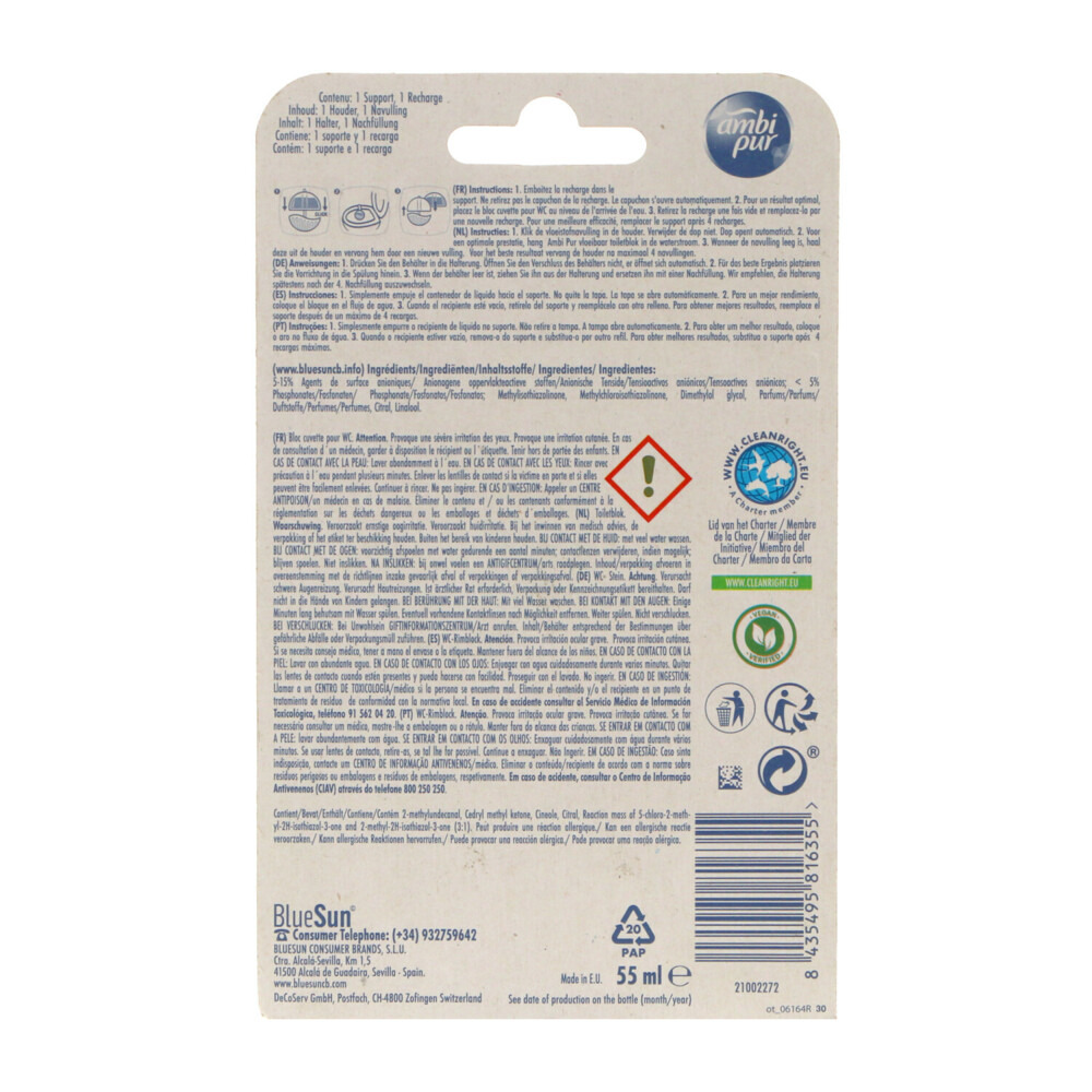 Ambi Pur Toiletblok Starterkit 5in1 Fresh Water & Mint
