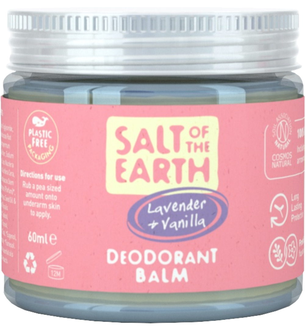 Salt Of The Earth Natural Deodorant Balm, Lavender & Vanilla (60 ml)