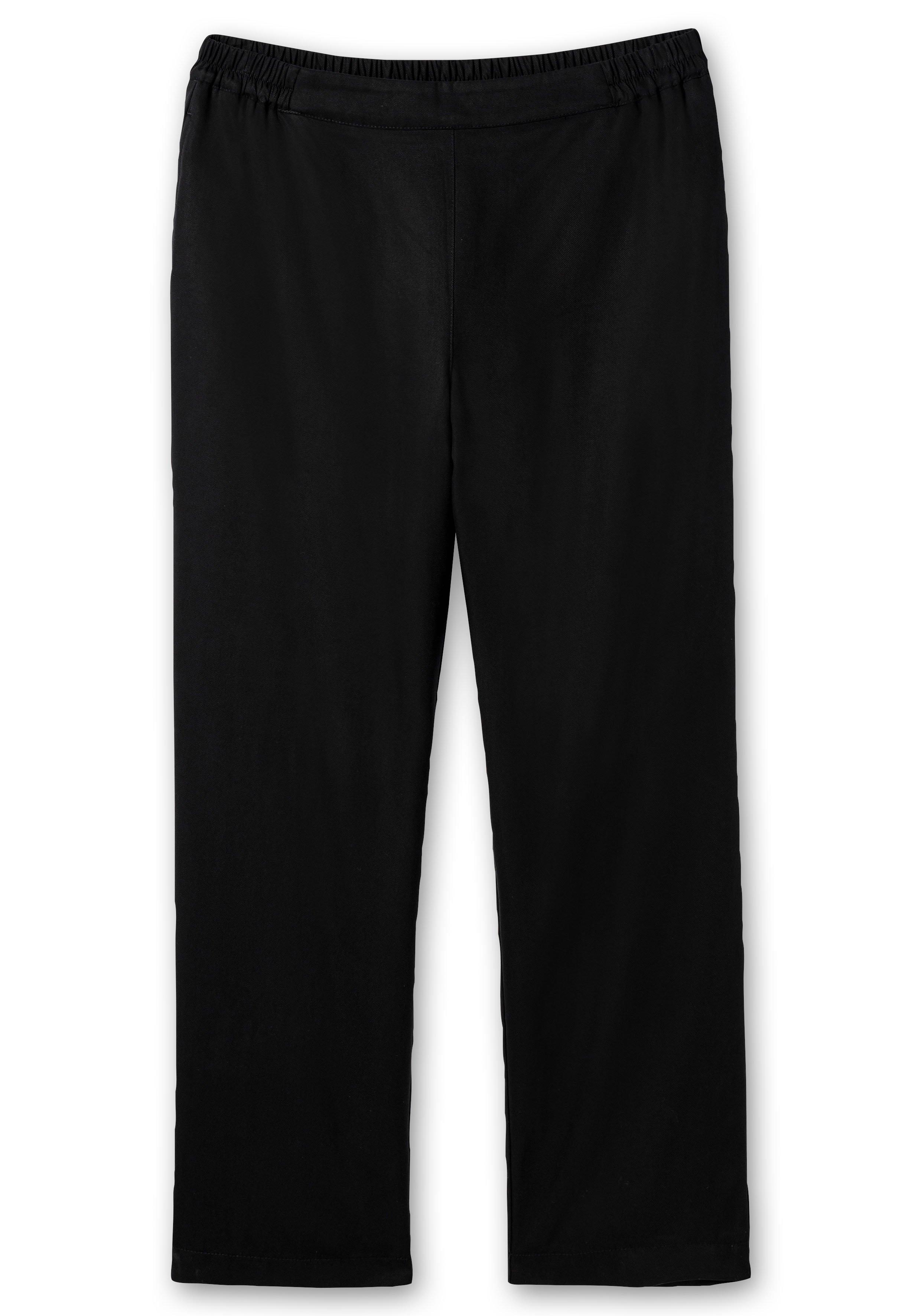 Schmale Hose mit Gummibund aus TENCEL™ Lyocell