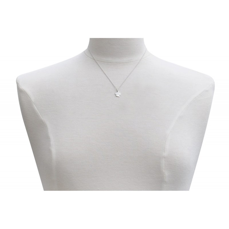 Pendentif Argent Rhodié Mini Trèfle