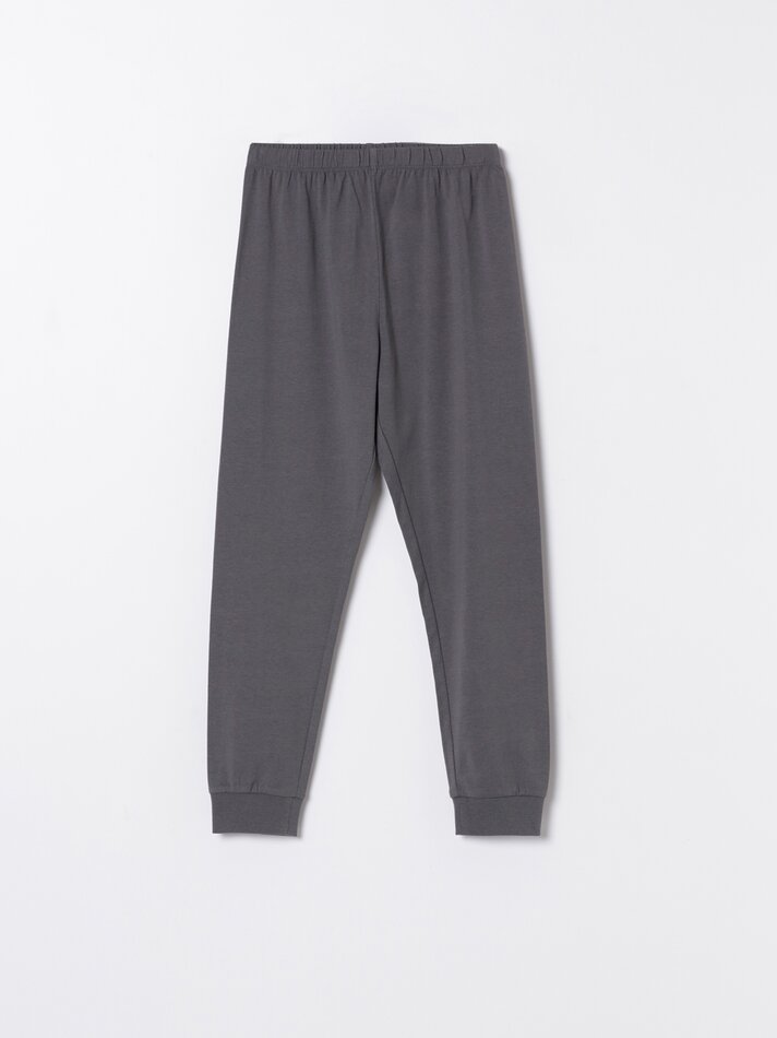 Pijama estampado - Chumbo