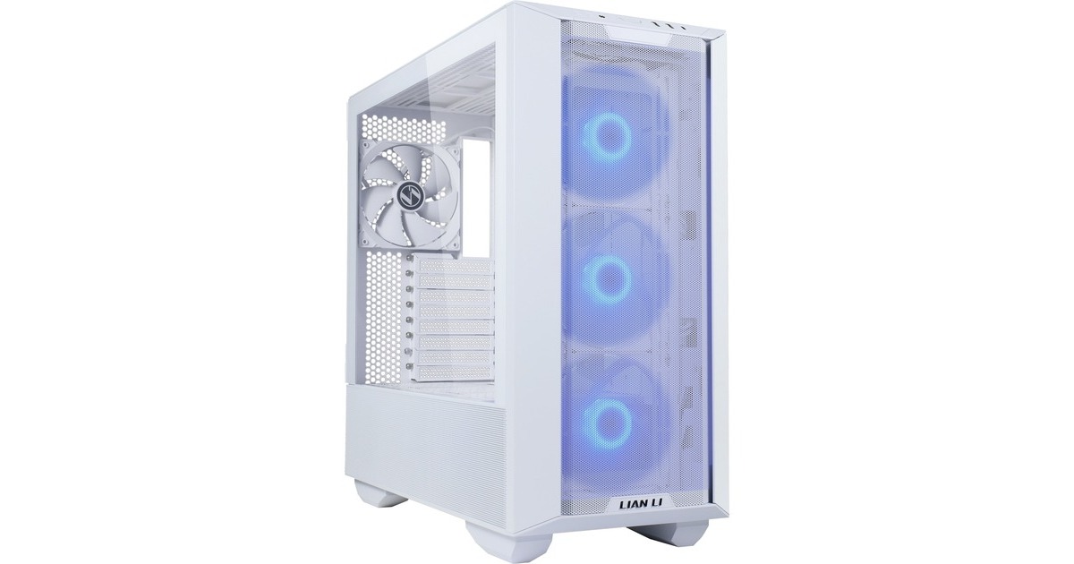 Lian LiLANCOOL III RGB midi tower behuizing  (Wit | 2x USB-A | 1x USB-C | RGB | Tempered Glass)