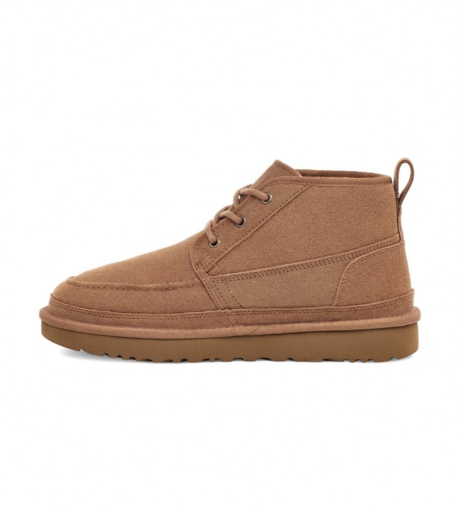 Botas de cano curto UGG M Neumel Moc em couro marrom
