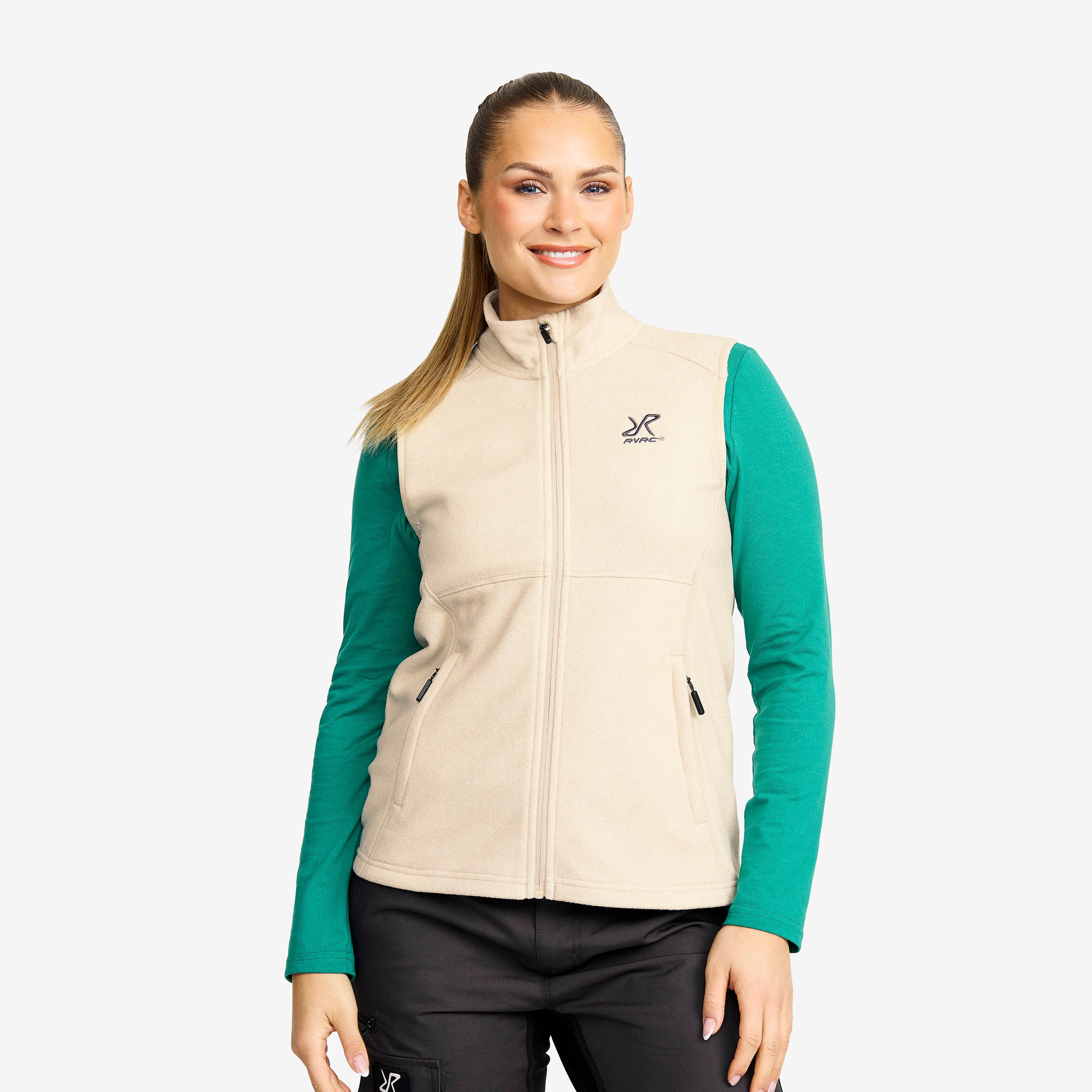Essential Fleece Vest Dame Peyote