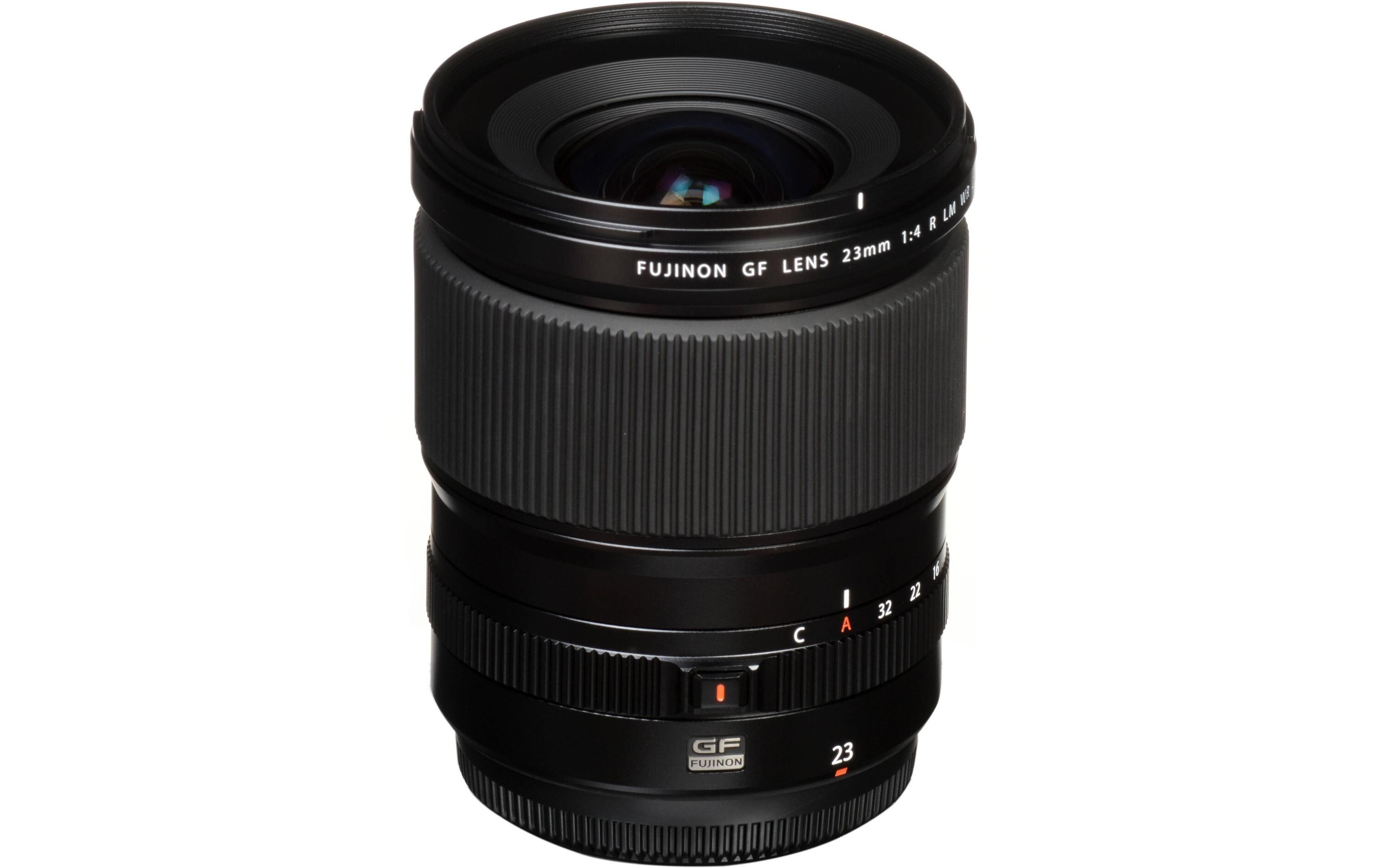Festbrennweite FUJINON GF 23mm F/4 R LM WR – G-Mount<br>Super-Weitwinkelobjektiv ideal für die Landschafts- und Architekturfotografie geeignet
