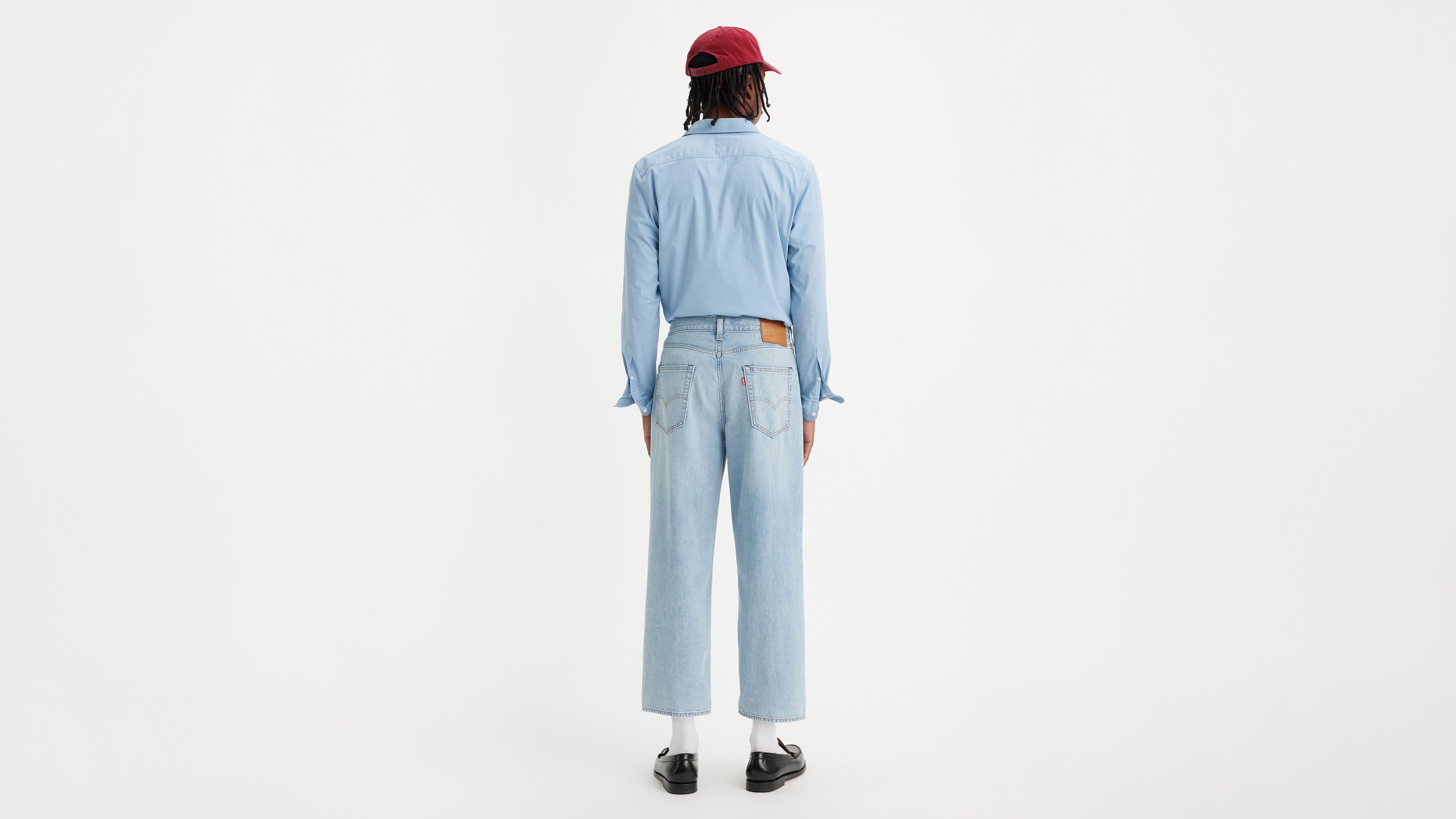 Pantalon crop à pinces 568™ Stay Loose Lightweight - Varsity Academia Lightweight - Bleu
