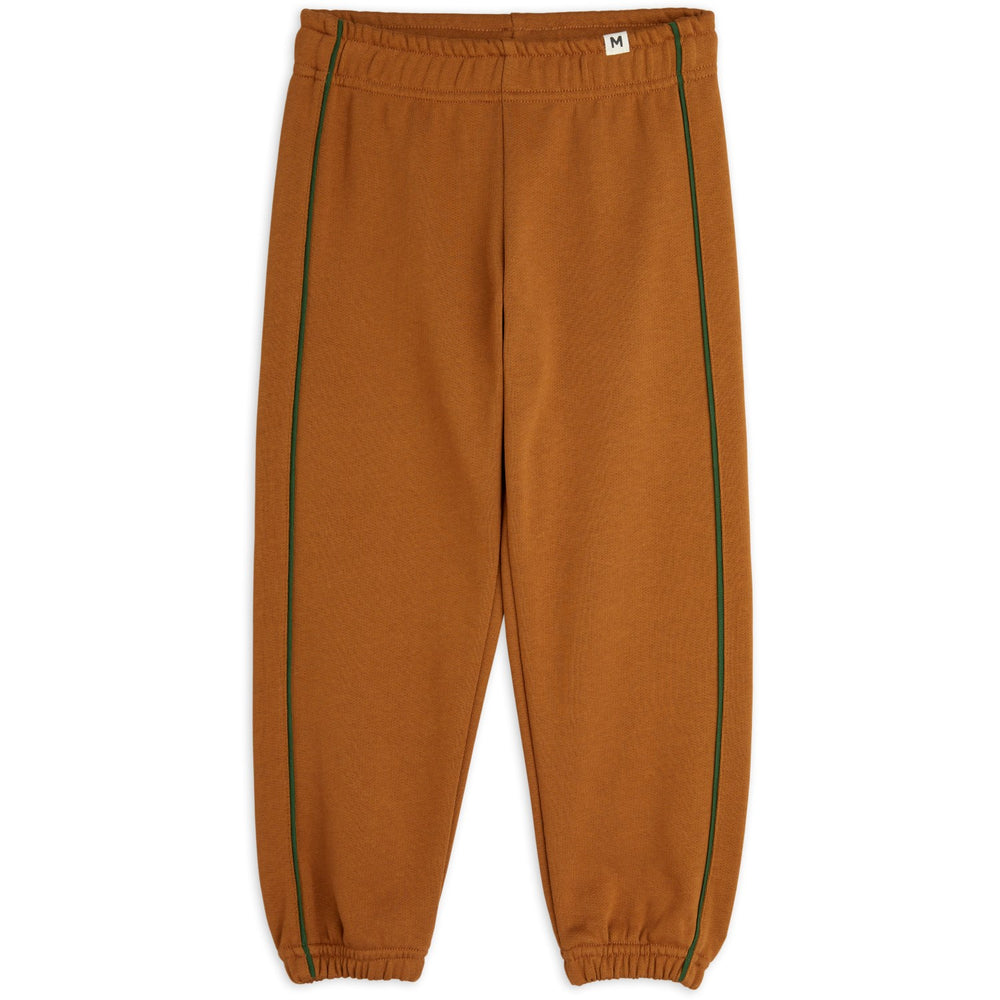 Køb Mini Rodini Brown Plain Piping Sweatpants
