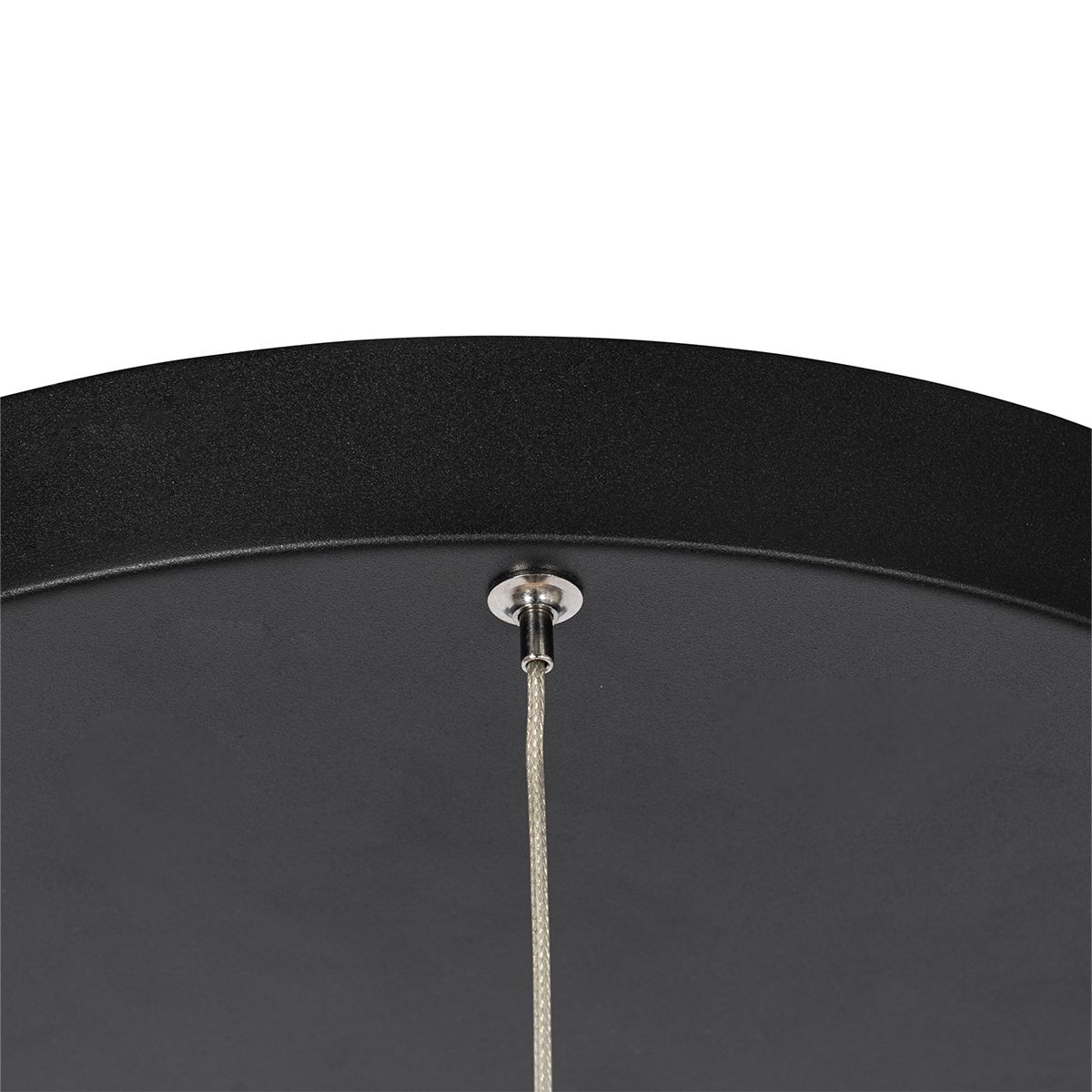 Hanglamp zwart rond incl. LED 3-staps dimbaar 3-lichts - Lyani