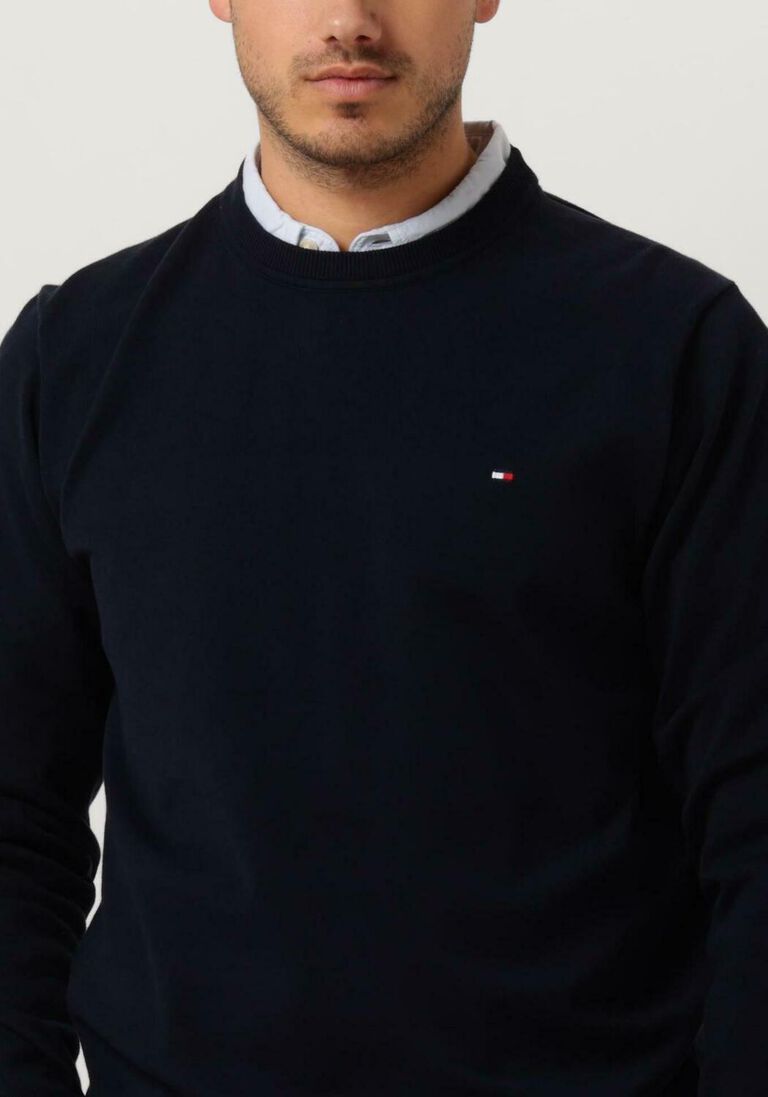 TOMMY HILFIGER donkerblauwe tommy hilfiger trui 1985 crew neck sweater