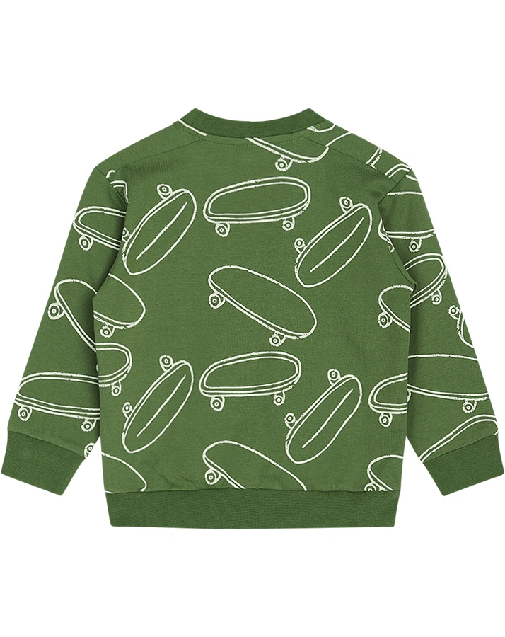 Sweatshirt SEJER SKATEBOARDS in elm green