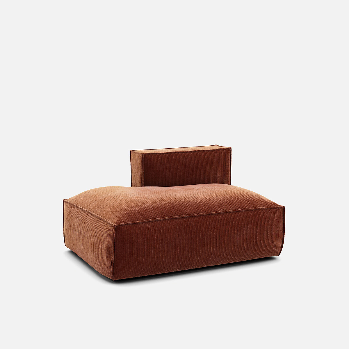 LA REDOUTE INTERIEURS<br>Sofá lounge, esquerda, veludo vintage, Seven