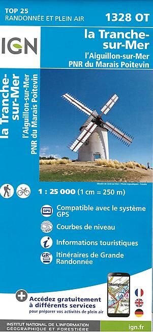 IGN - TOP 25 1328 OT LA TRANCHE SUR MER 1 25 000