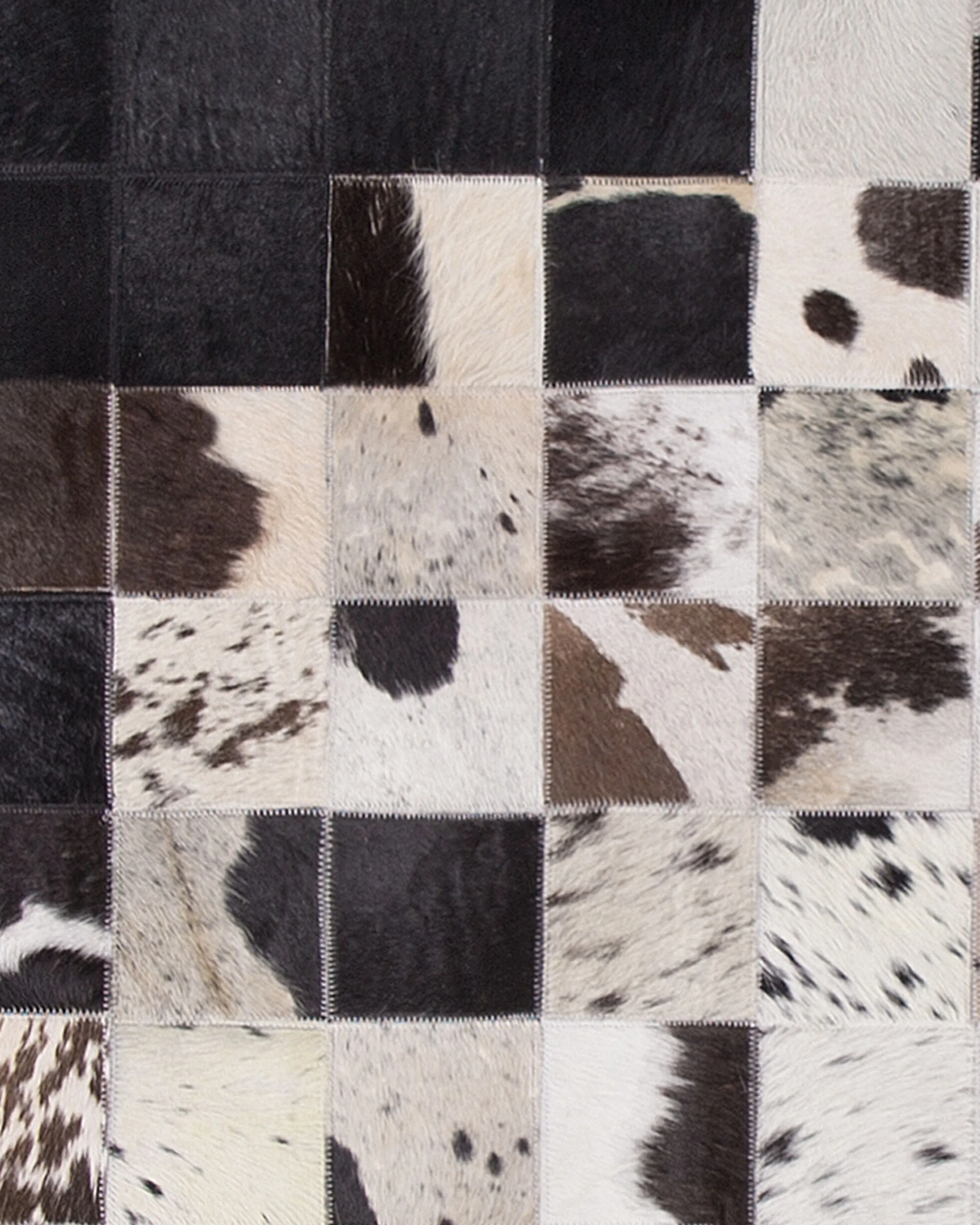 Vloerkleed KEMAH Zwart 140 x 200 cm Leer