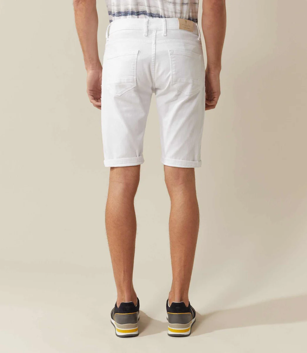 Bermuda slim blanc 