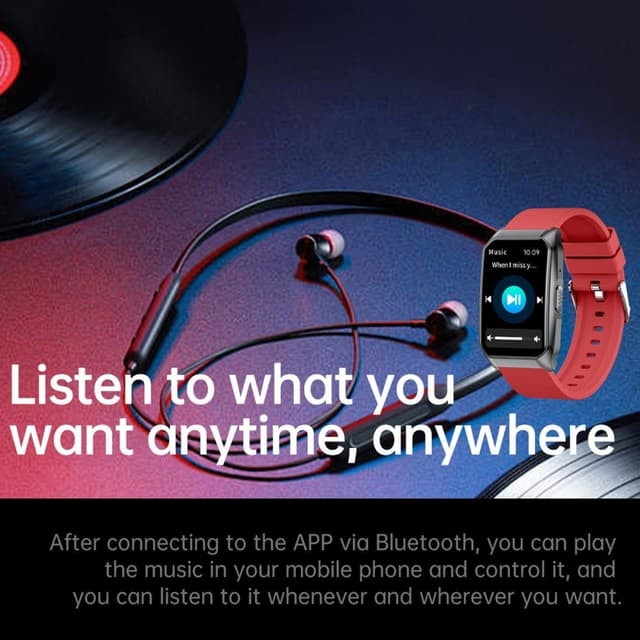 Smartwatch med opkald Bluetooth-sundhedsmåler Fitnesstracker Smartwatch