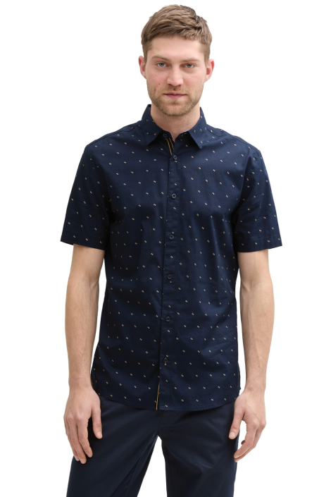 Tom Tailor blauwe heren overhemd