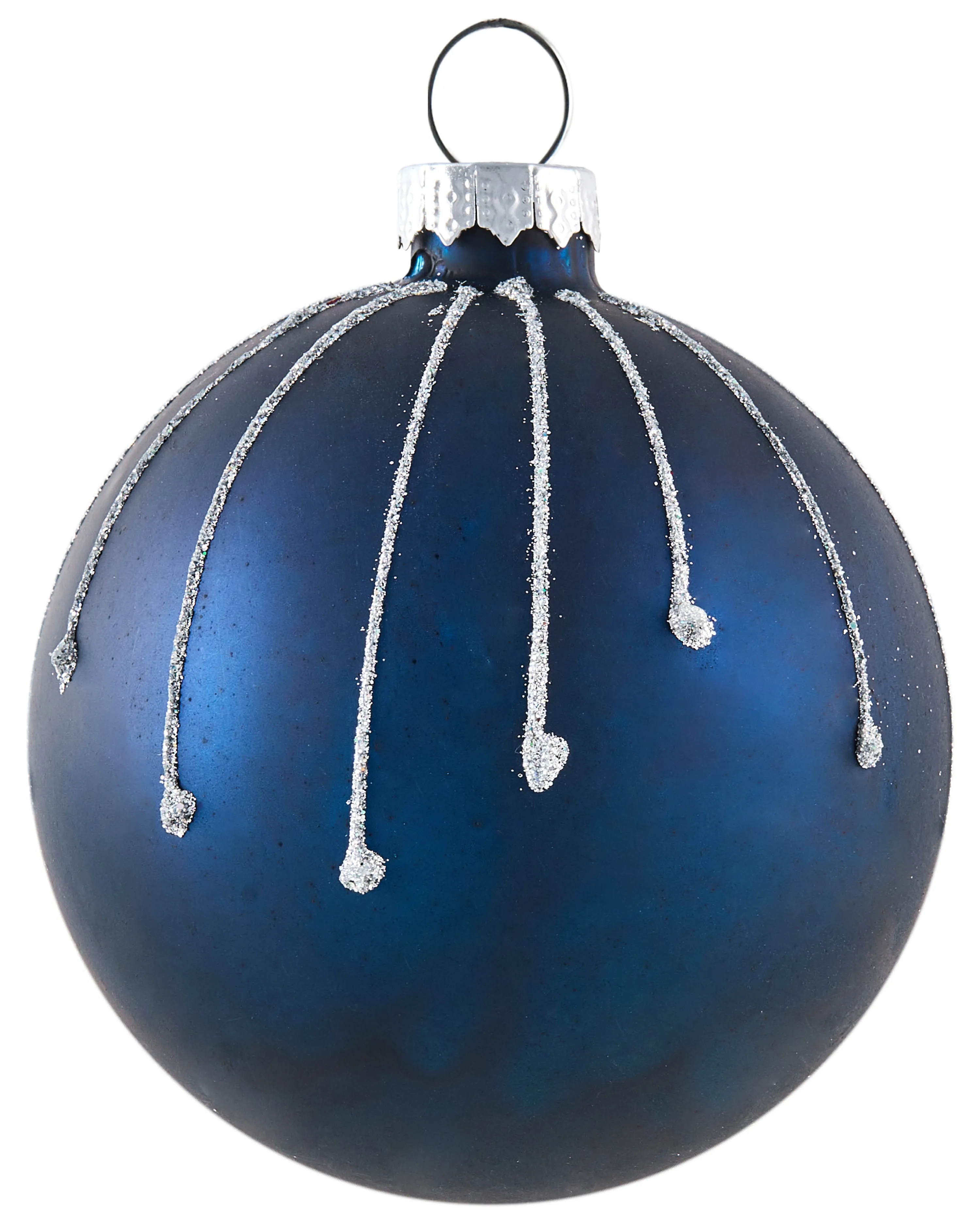 Set van 35 kerstballen SNOWFALL Glas Blauw