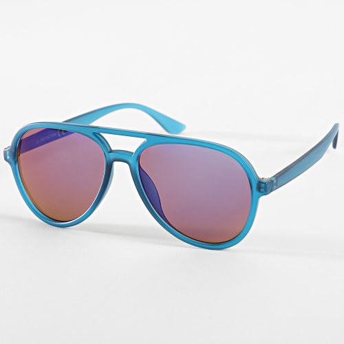 Lunettes De Soleil Bleu Miroir