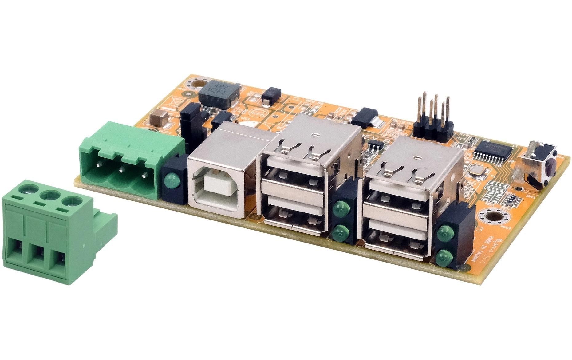 USB-Hub Managed USB 2.0 Hub Platine 4-PortManaged 4-Port USB 2.0 HUB-Platine mit 15KV ESD Überspannungsschutz