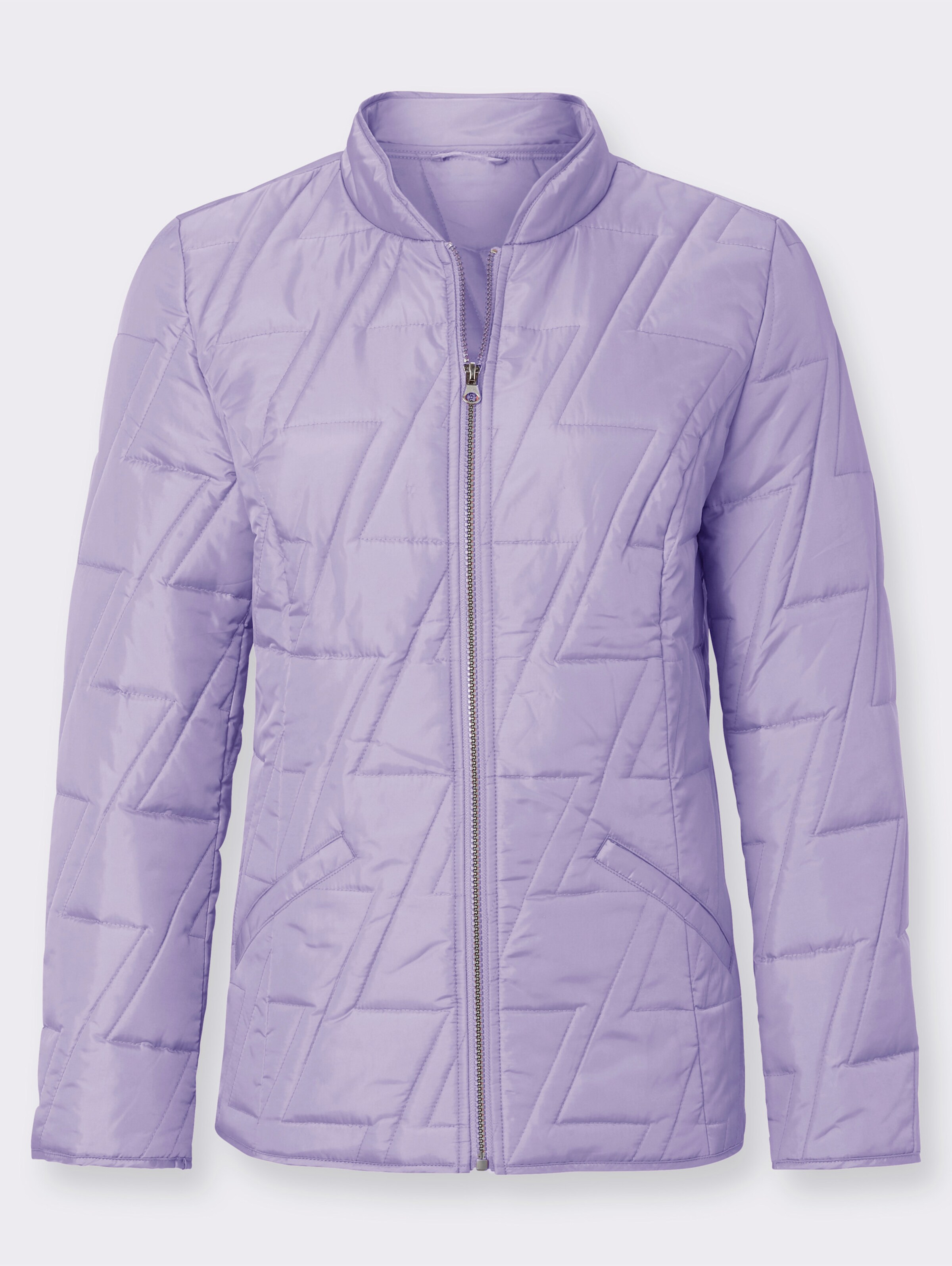 Steppjacke mit Zick-Zack-Muster