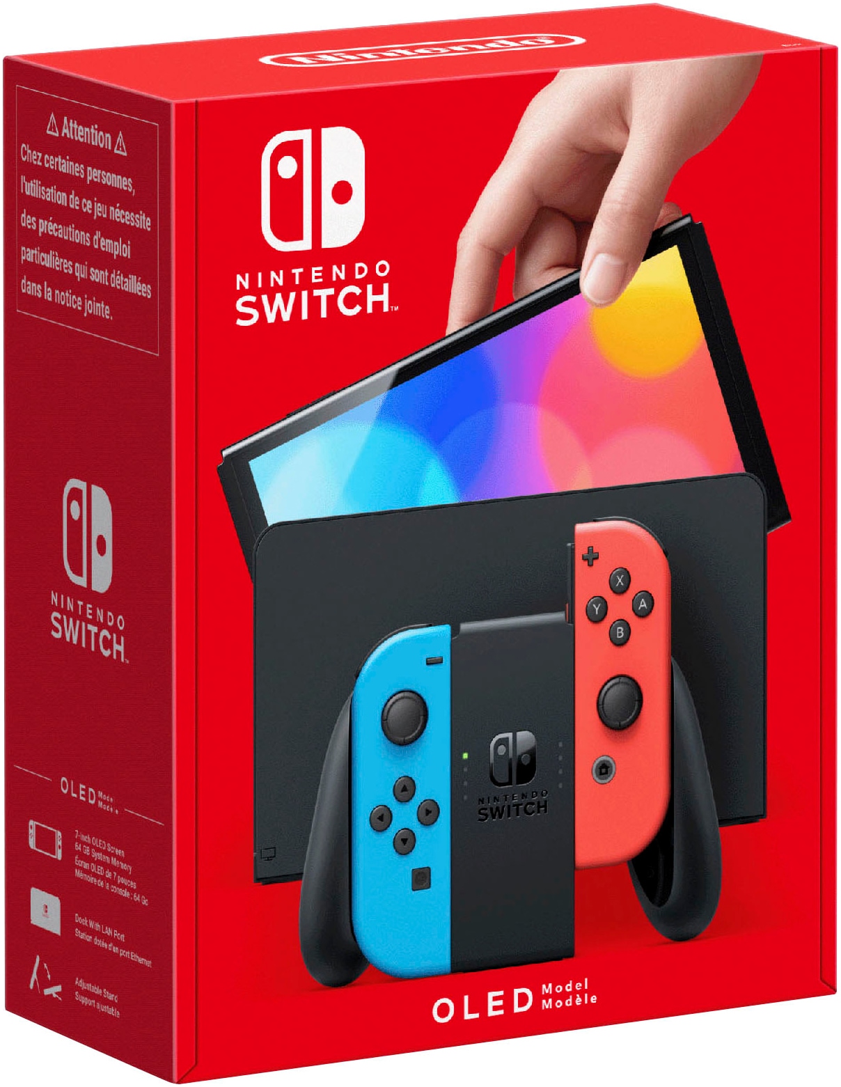 Nintendo Switch Spielekonsole »OLED NEON Konsole r/b« 64 GB