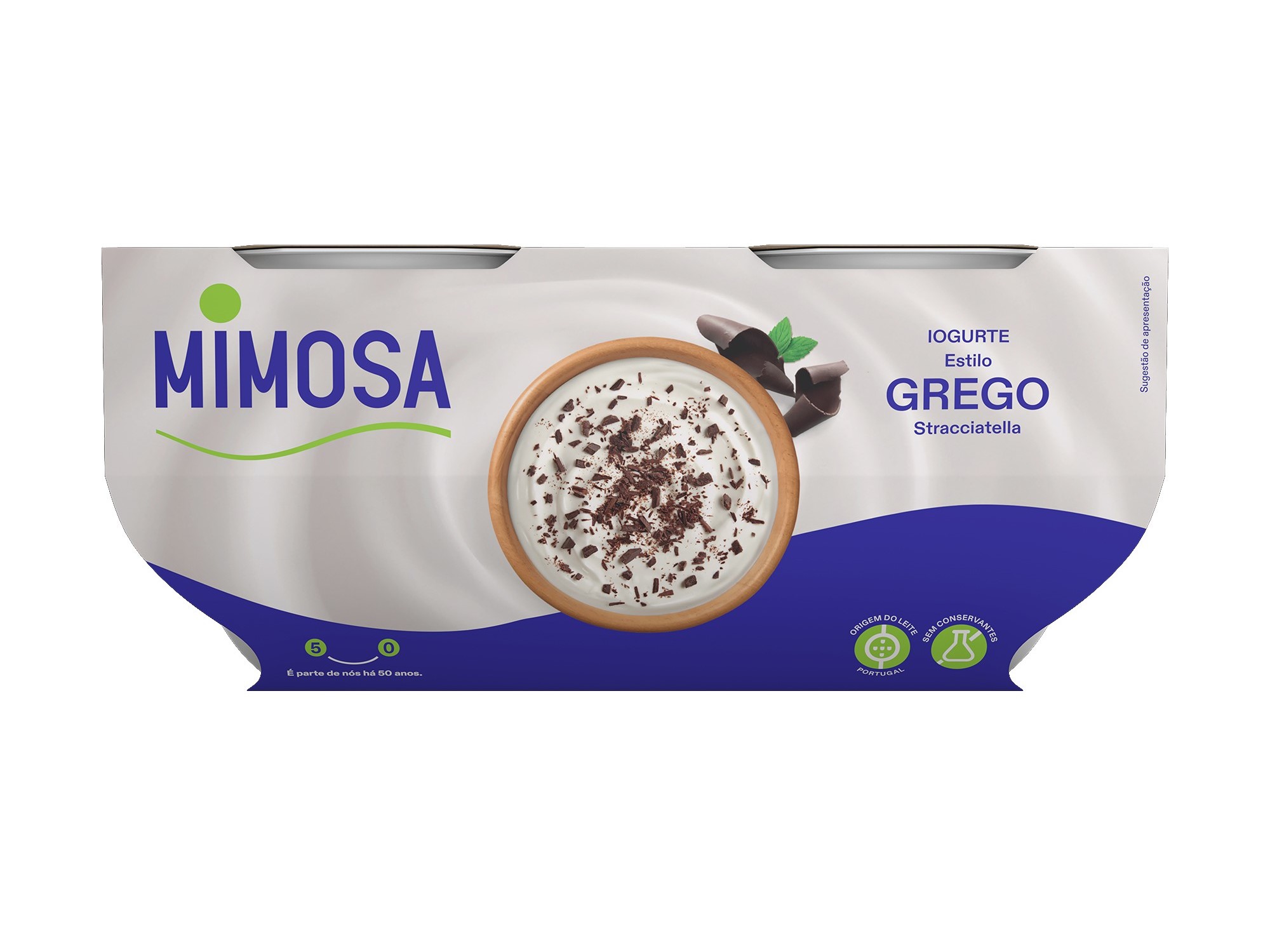 IOGURTE GREGO MIMOSA BATIDO STRACCIATELLA 4X110G