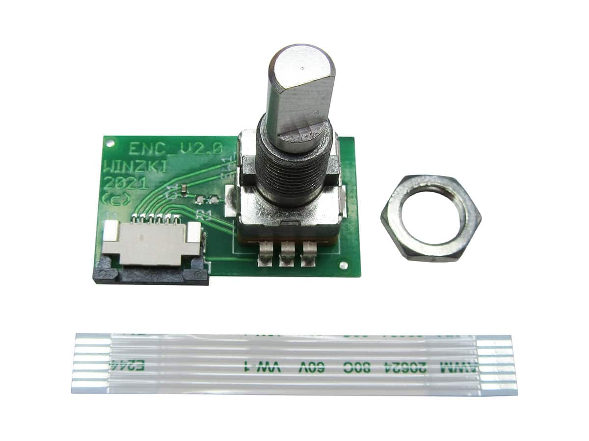 Dreh-Encoder mit Kabel und Mutter