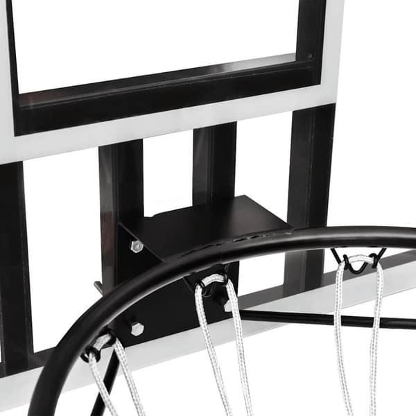 vidaXL Basketballplate gjennomsiktig 90x60x2,5 cm polyeten