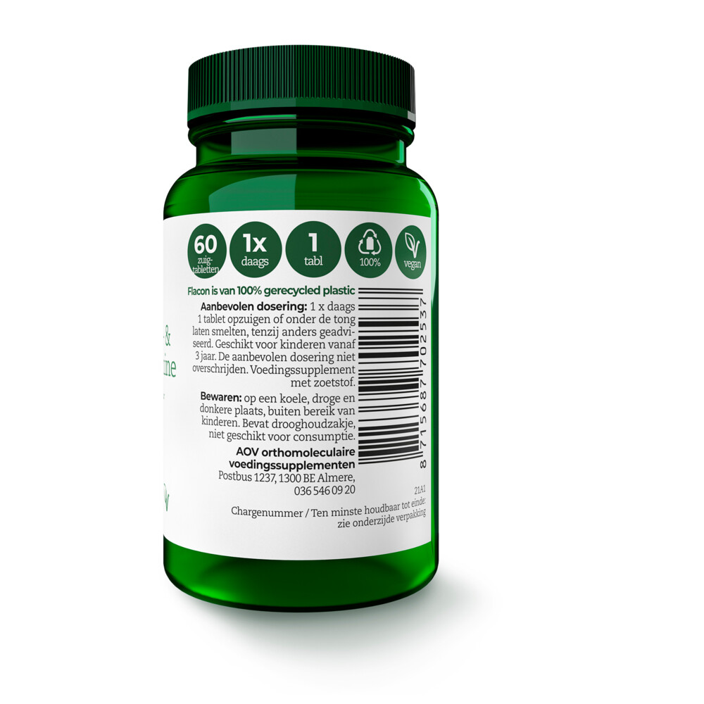 AOV 253 B12 Adenosyl- & Methylcobalamine60 zuigtabletten