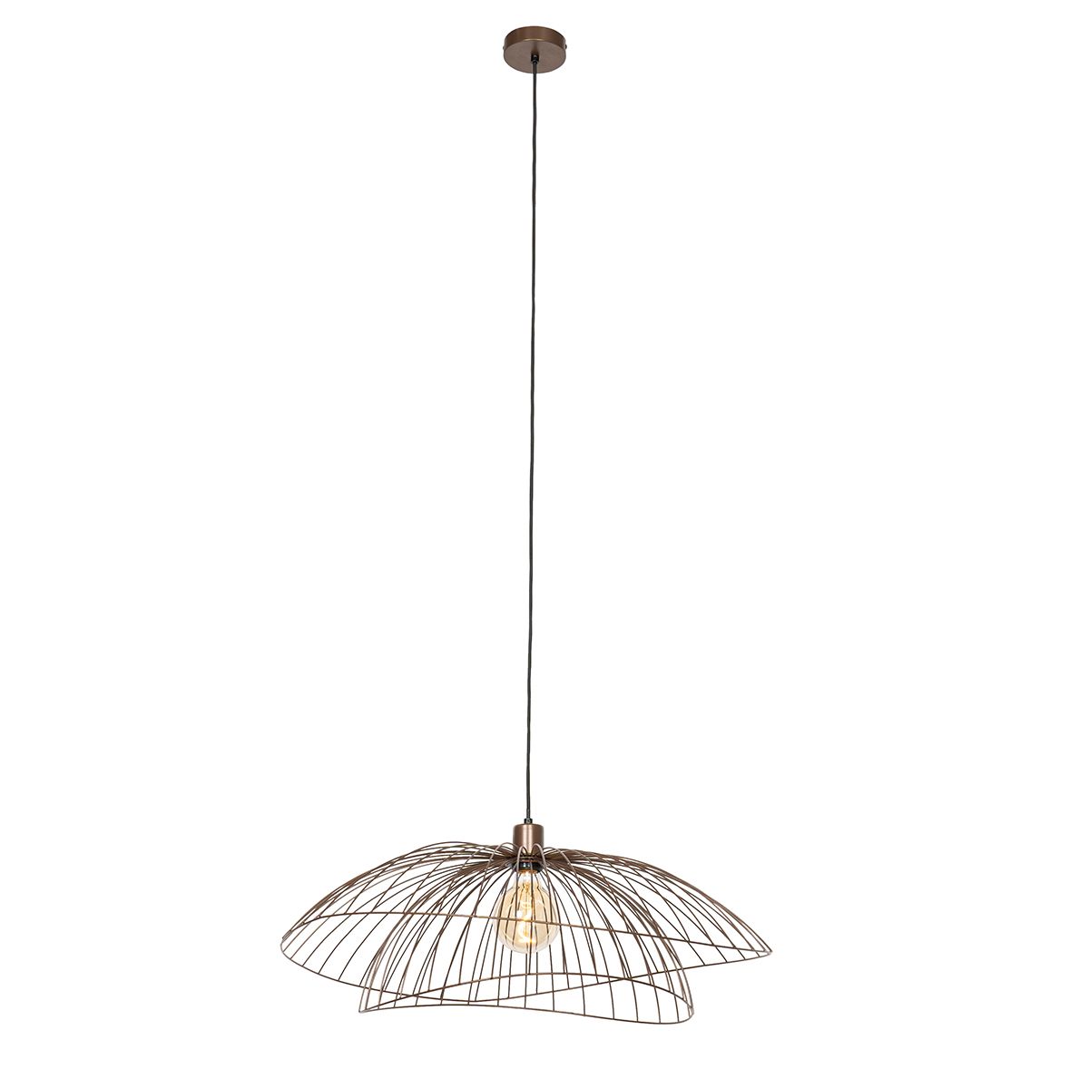 Design hanglamp donkerbrons 66 cm - Pua