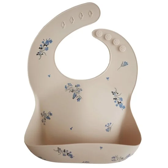 Bavoir en silicone   Lilas        de               mushie